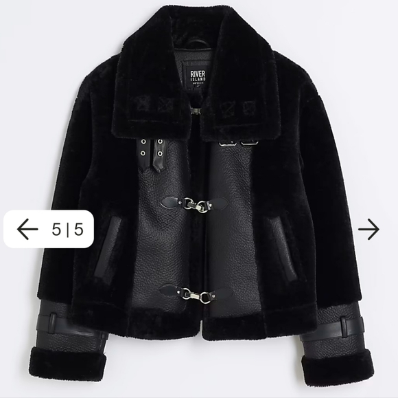 River Island - Aviator Jacket - UK6 - Picture 2 of 2